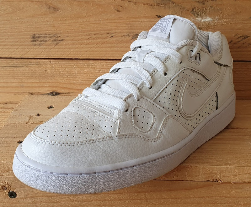 Nike Son Of Force Low Leather Trainers UK9/US10/EU44 616775-101 Triple White