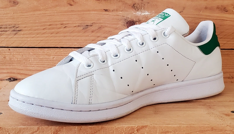 Adidas Stan Smith Low Leather Trainers UK9/US9.5/EU43 FX5502 White/Green