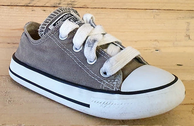 Converse All Star Low Canvas Kids Trainers UK7/US7/EU23 7J794C Brown/White