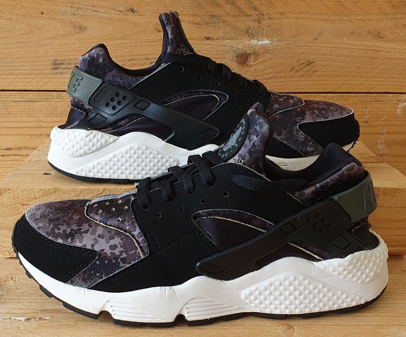 Nike Air Huarache Snow Camo Low Trainers UK8/US9/EU42.5 318429-015 Black