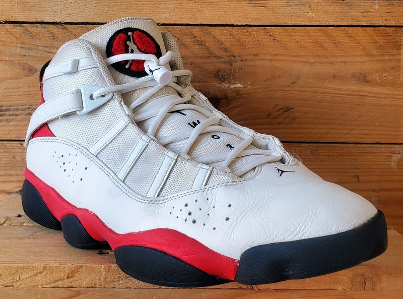 Nike Air Jordan 6 Rings Mid Leather Trainers UK13/US14/EU48.5 322992-123 White