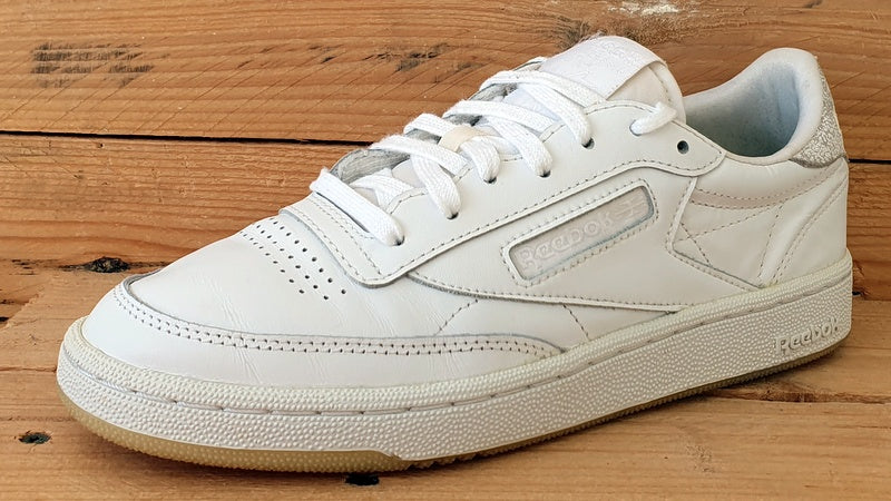 Reebok Club C 85 Low Leather Trainers UK5/US7.5/EU38 AR1407 Triple White