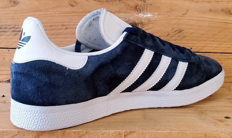 Adidas Gazelle Low Suede Trainers UK9.5/US10/EU44 BB5478 Collegiate Navy/White