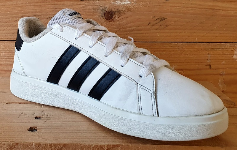 Adidas Grand Court Low Leather Trainers UK4.5/US5/EU37.5 GW6511 White/Black