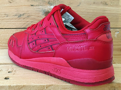 Asics Gel Lyte III Low Leather Trainers H63QK Valantines Red UK5/US6/EU38