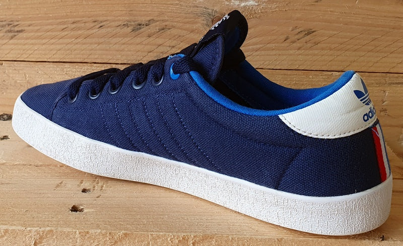 Adidas Team GB Low Canvas Trainers UK8/US8.5/EU42 V22042 Navy/Blue/White/Red