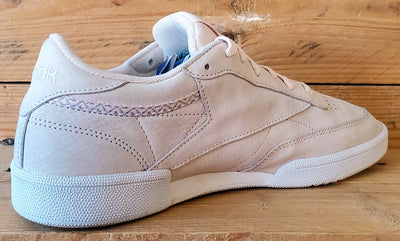 Reebok Club C 85 Low Suede Trainers UK7/US9.5/EU40.5 BS9609 Pink/White