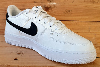 Nike Air Force 1 Low GS Leather Trainers UK4.5/US5Y/E37.5 CT3839-100 White/Black