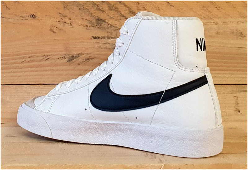 Nike Blazer 77 Mid Leather Trainers UK3/US3.5Y/EU35.5 DA4086-100 White/Black