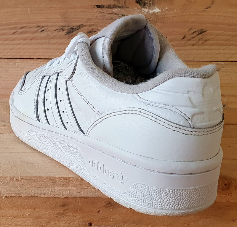 Adidas Rivalry Low Leather Trainers UK6/US6.5/EU39 EF8729 Triple White