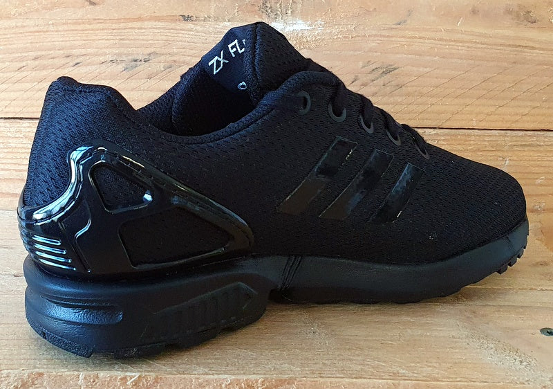 Adidas Originals ZX Flux Low Textile Trainers UK3.5/US4/EU36 G54575 Triple Black