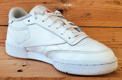Reebok Club C 85 Low Leather Trainers UK4.5/US7/EU37.5 BS7685 Triple White