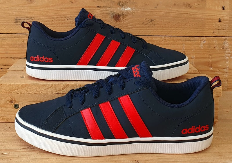 Adidas VS Pace Low Synthetic Trainers UK7/US7.5/EU40.5 B74317 Navy/Red