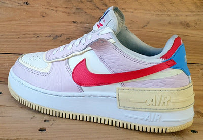 Nike Air Force 1 Shadow Low Leather Trainers UK6/US8.5/E40 DN5055-600 Pink/White