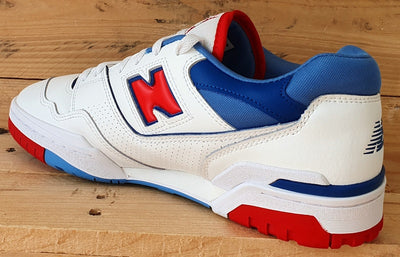 New Balance 550 Low Leather Trainers UK10.5/US11/EU45 BB550NCH White/Red/Blue
