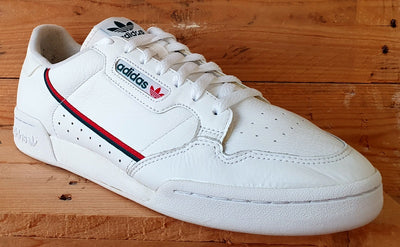 Adidas Continental 80 Leather Trainers UK11/US11.5/EU46 EG4592 White/Green/Red