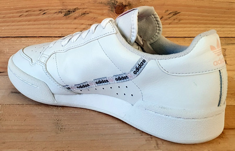 Adidas Continental 80s Low Leather Trainers UK5/US5.5/EU38 EG3990 White/Pink