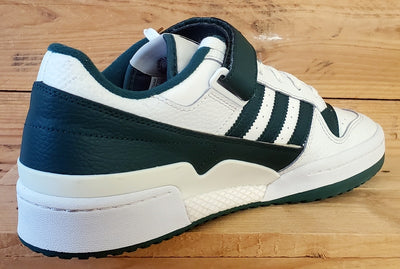 Adidas Forum Leather Trainers UK10/US10.5/EU44.5 GY5835 White/Collegiate Green