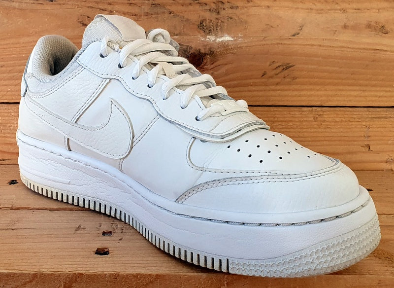 Nike Air Force 1 Shadow Low Leather Trainers UK6/US8.5/EU40 CI0919-100 White