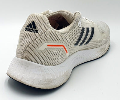 Adidas Run Falcon 2.0 Textile Trainers G58098 White/Black/Orange UK9/US9.5/EU43