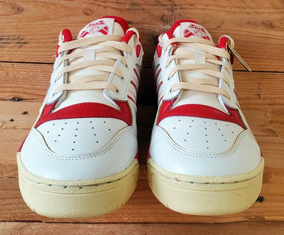 Adidas Rivalry 86 Low Leather Trainers UK9/US9.5/EU43 GZ2557 Core White/Red