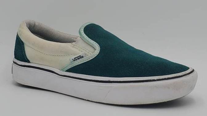 Vans Off The Wall Low Canvas Trainers 500664 Green/Cream UK3/US5.5/EU35