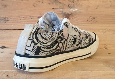 Converse Chuck Taylor All Star Low Trainers UK5/US7/EU37.5 M88 Black/White