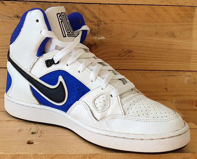 Nike Son Of Force Mid Leather Trainers UK6/US7/E40 616281-141 White/Blue/Black