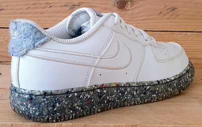 Nike Air Force 1 Recycled Trainers DB4597-100 White/Multi/Grey UK2/US2.5Y/EU34