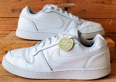 Nike Ebernon Low Leather Trainers UK8.5/US9.5/EU43 AQ1775-100 Triple White