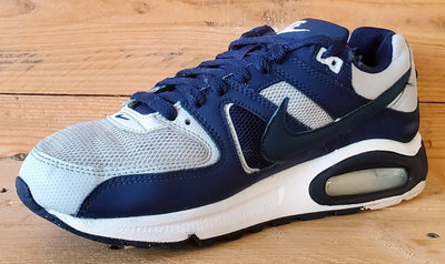 Nike Air Max Command Textile Trainers UK7/US8/EU41 629993-045 Pure Platinum/Navy