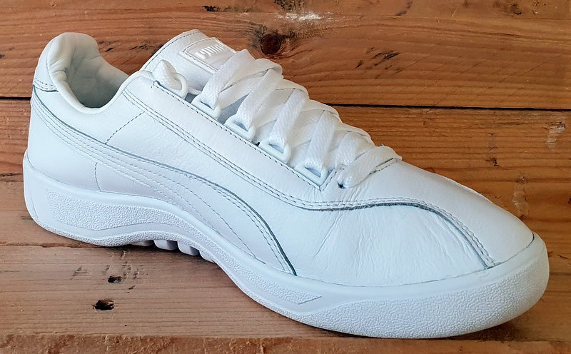 Puma Dallas Low Leather Trainers UK8/US9/EU42 364697 01 White/Gold