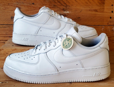 Nike Air Force 1 Low Leather Trainers UK10/US11/EU45 CW2288-111 Triple White