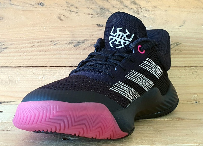 Adidas D.O.N Issue #1 Low Textile Trainers UK2/US2.5/E34 EF2938 Black/Pink/White