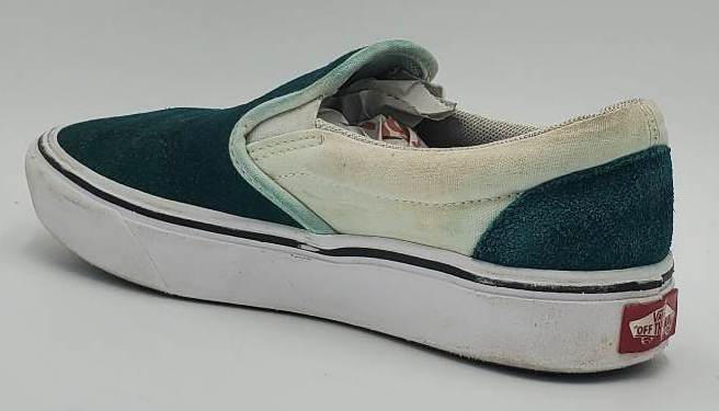 Vans Off The Wall Low Canvas Trainers 500664 Green/Cream UK3/US5.5/EU35