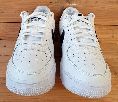 Nike Air Force 1 Low GS Leather Trainers UK4.5/US5Y/E37.5 CT3839-100 White/Black