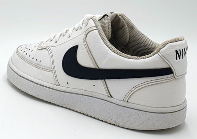 Nike Court Vision Low Leather Trainers DH2987-101 White/Black UK7/US8/EU41