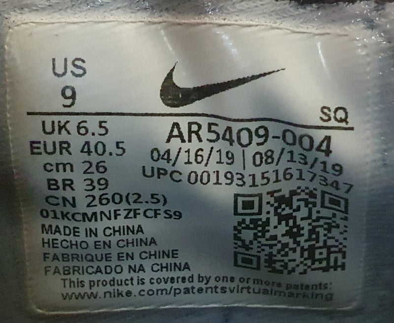 Nike Air Force 1 Sage LX Leather Trainers UK6.5/US9/EU40.5 AR5409-004 Oil Grey