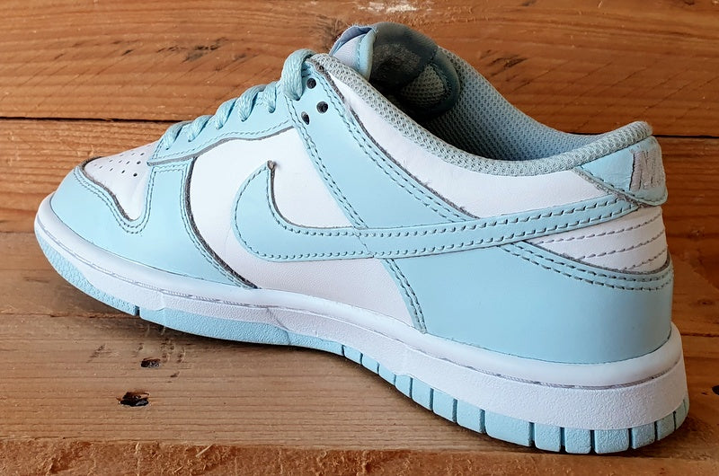 Nike Dunk Low GS Leather Trainers UK3.5/US4Y/EU36 FB9109-105 Glacier Blue