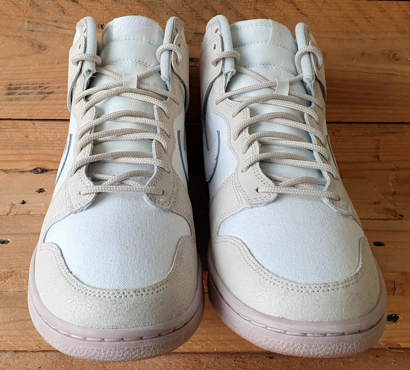 Nike Dunk High Cracked Leather Trainers UK9/US10/EU44 DV0822-100 Summit White