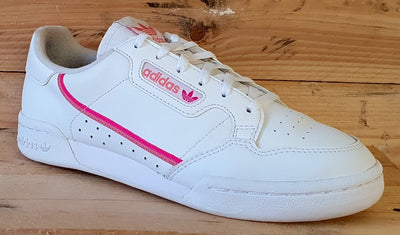 Adidas Continental 80 Low Leather Trainers UK5.5/US6/EU38.5 EG0400 White/Pink