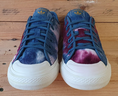 Adidas Nizza Corduroy Trainers UK4.5/US5/E37 H01139 Victory Crimson/Orbit Indigo