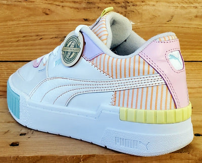 Puma Cali Sport Low Leather Trainers UK5/US7.5/EU38 382503-01 White/Orange