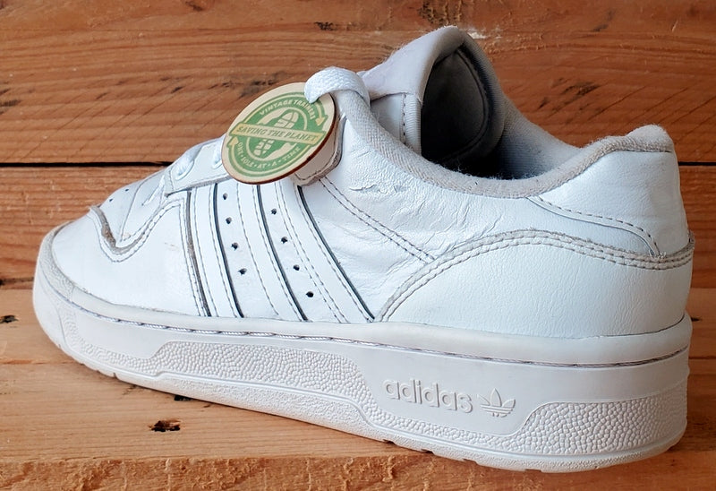 Adidas Rivalry Low Leather Trainers UK6/US6.5/EU39 EF8729 Triple White