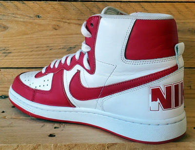 Nike Terminator Mid Leather Trainers UK8/US9/EU42.5 FJ4454-100 White/Red