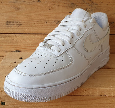 Nike Air Force 1 Low Leather Trainers UK8/US10.5/EU42.5 DD8959-100 Triple White