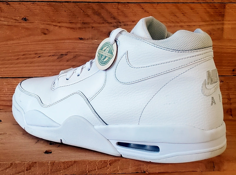 Nike Air Flight Legacy Leather Trainers UK10/US11/EU45 BQ4212-101 Triple White
