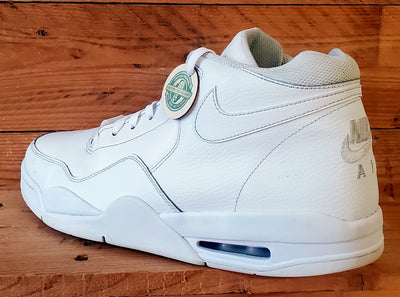 Nike Air Flight Legacy Leather Trainers UK10/US11/EU45 BQ4212-101 Triple White