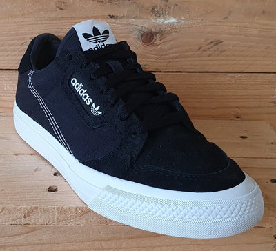 Adidas Continental Vulc Canvas/Suede Trainers UK8/US8.5/EU42 EF3524 Core Black