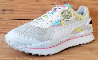 Puma Rider Low Textile/Leather Trainers UK5.5/US6.5C/EU38.5 382539-01 White